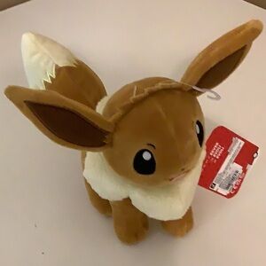 Pokemon Eevee 8’Inch Plush Toy Jazwares New With Tags